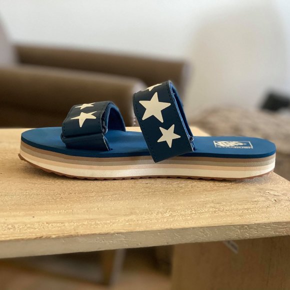 Vans Cayucas Star Platform Sandals Slides - Picture 5 of 11